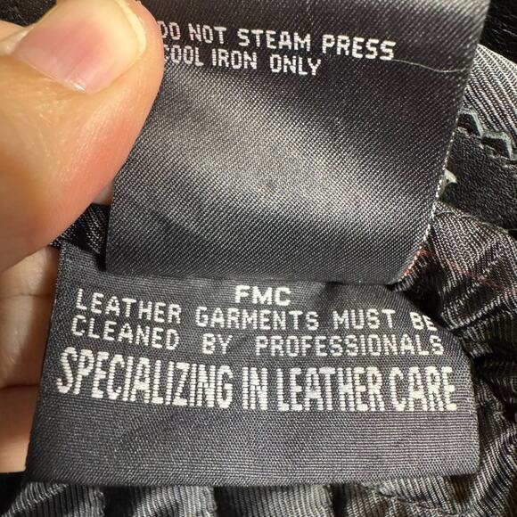 Flying Biker Oakwood Leather Motorcycle Jacket Women L Black Red Thinsulate - Picture 14 of 16